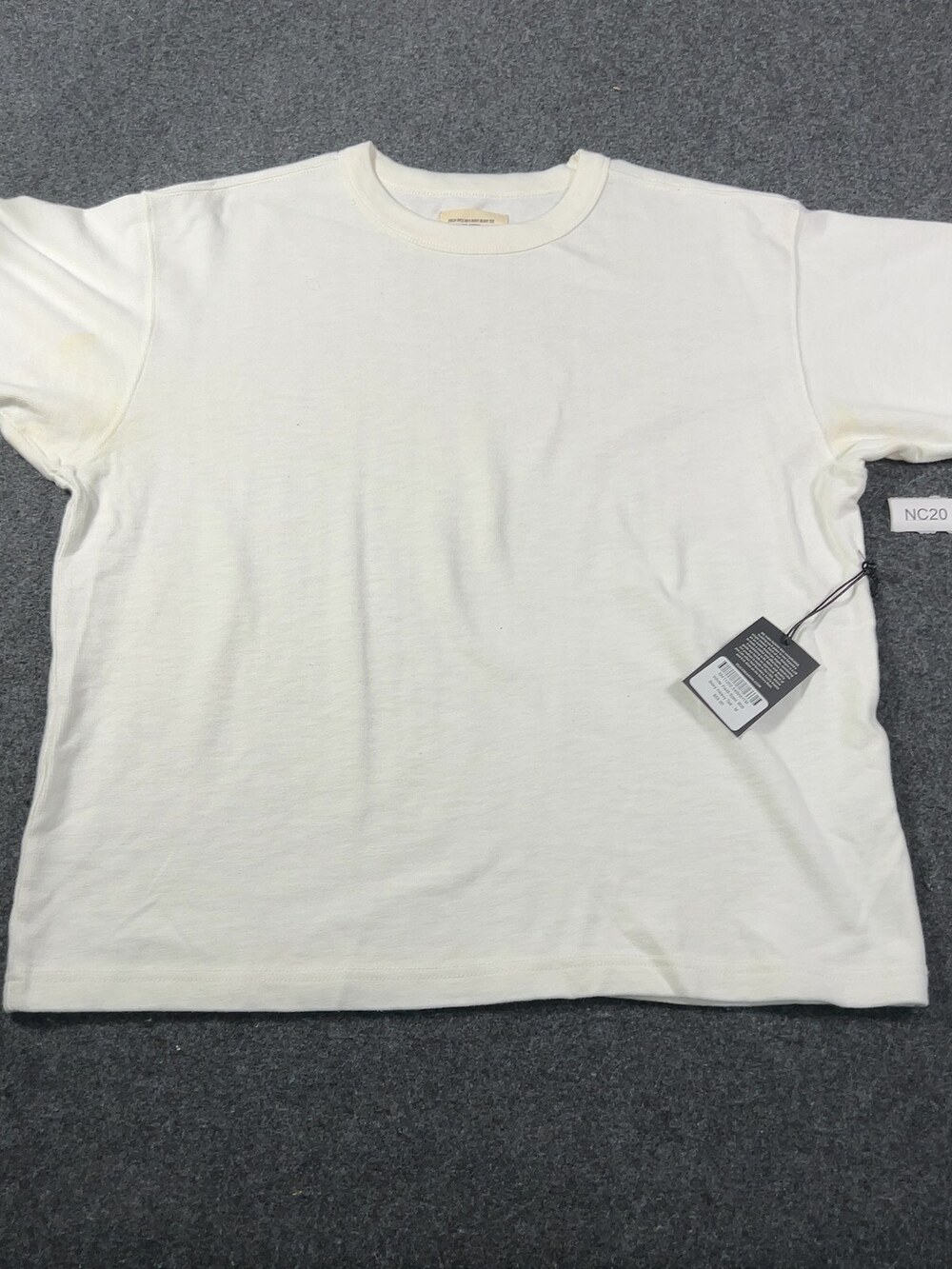 Buck Mason White Field-Spec 90s Boxy Heavy Tee Mens Medium NWI Msrp55 [NC20]
